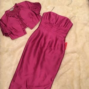 Kay Unger dress with bolero. Size 6. Never worn